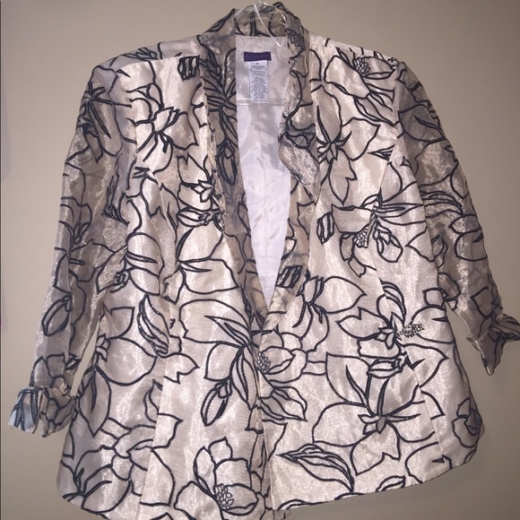 🛍🧥Women’s Metaphor Shiny Embroidered Blazer🧥 - Picture 1 of 5
